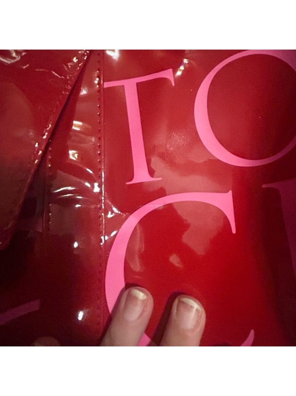 Victoria secret tote bag patent bag - Picture 6 of 11